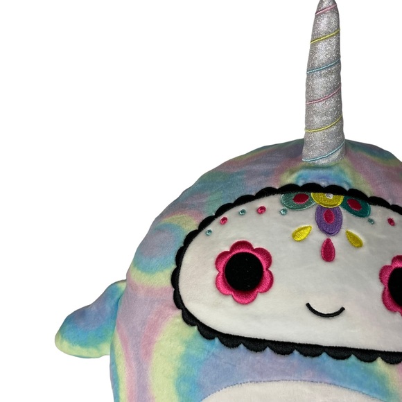 Squishmallow Igor The Narwhal TyeDye Embroidered Limited Edition Day of the Dead - Picture 5 of 16